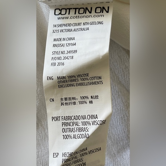 Cotton On White Crochet Halter Boho Beach Tank Top - M - Picture 8 of 8